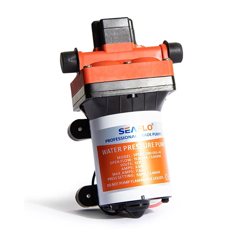 Rv Water Pump 12V 55Psi - Pompa membranowa SEAFLO serii 42, 12V,