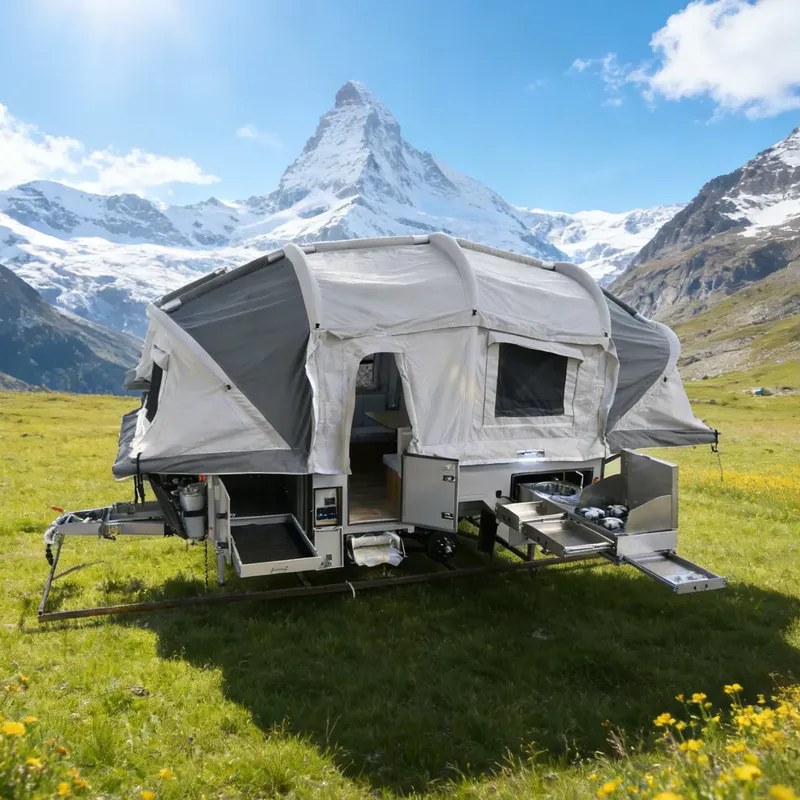 Off Road Camper Trailer Tent - Składana, dmuchana namiotowa przyczepa kempingowa z