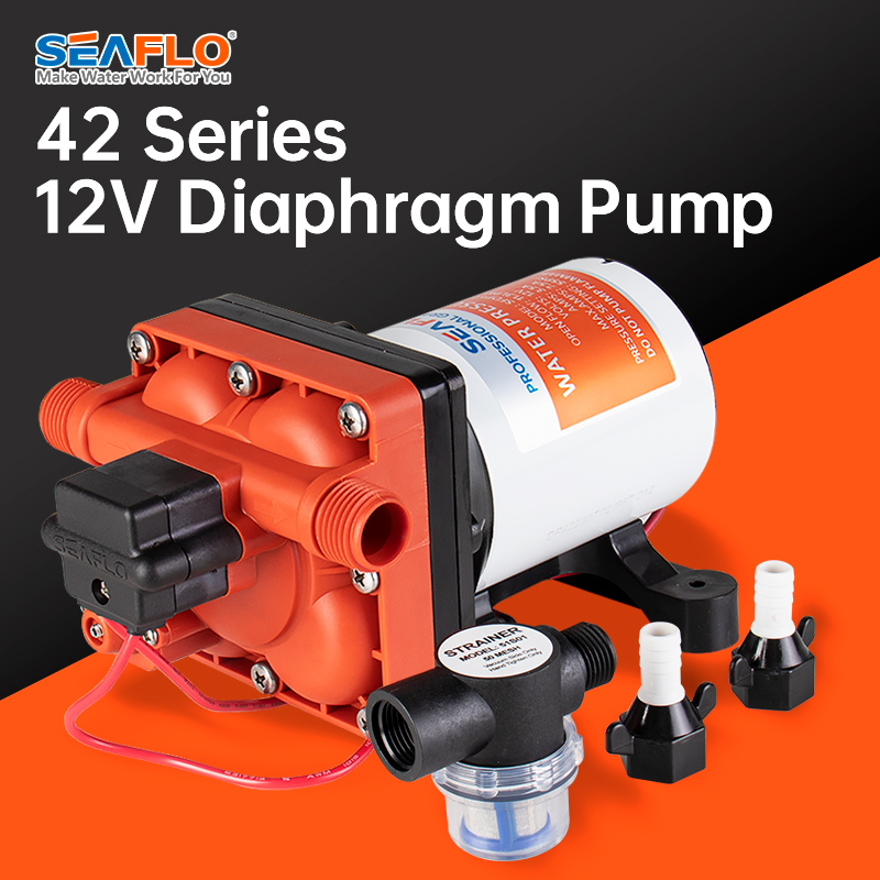 Rv Water Pump 12V 55Psi - Membranowa pompa wodna serii Seaflo-42, 3,0
