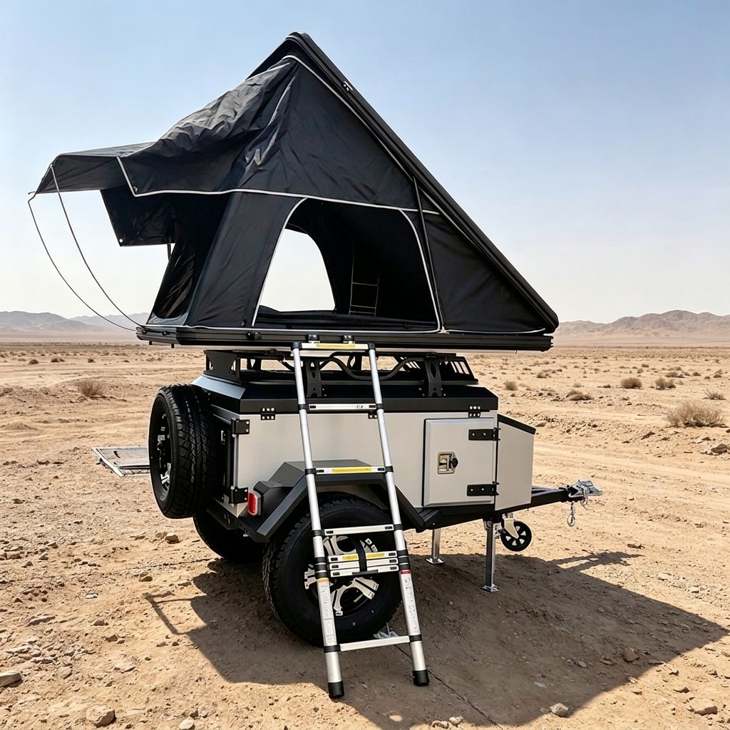 Camper Trailer Suspension Independent - Przyczepa kempingowa typu pop-up, przeznaczona do