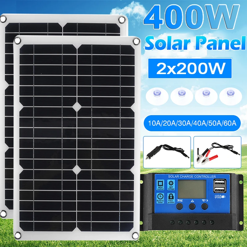 Rv Solar Panel Kit 400W - Zestaw paneli słonecznych 200W 400W 18V,