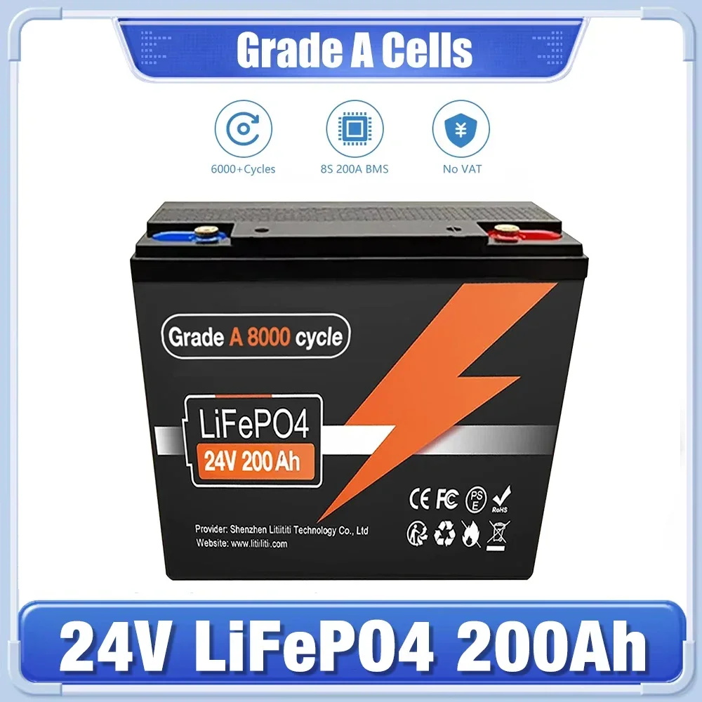 Rv Lithium Battery 200Ah - Akumulator litowy 24V LiFePO4, 200Ah, z