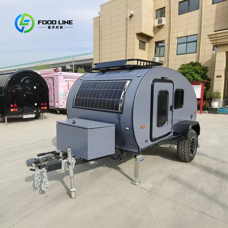 Camper Trailer Roof Rack - Dostosowywana, lekka, ciemnoszara przyczepa kempingowa typu