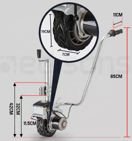 Koło napędowe, 12V 350W, do pr – Camper Trailer Jockey Wheel recenzja i cena