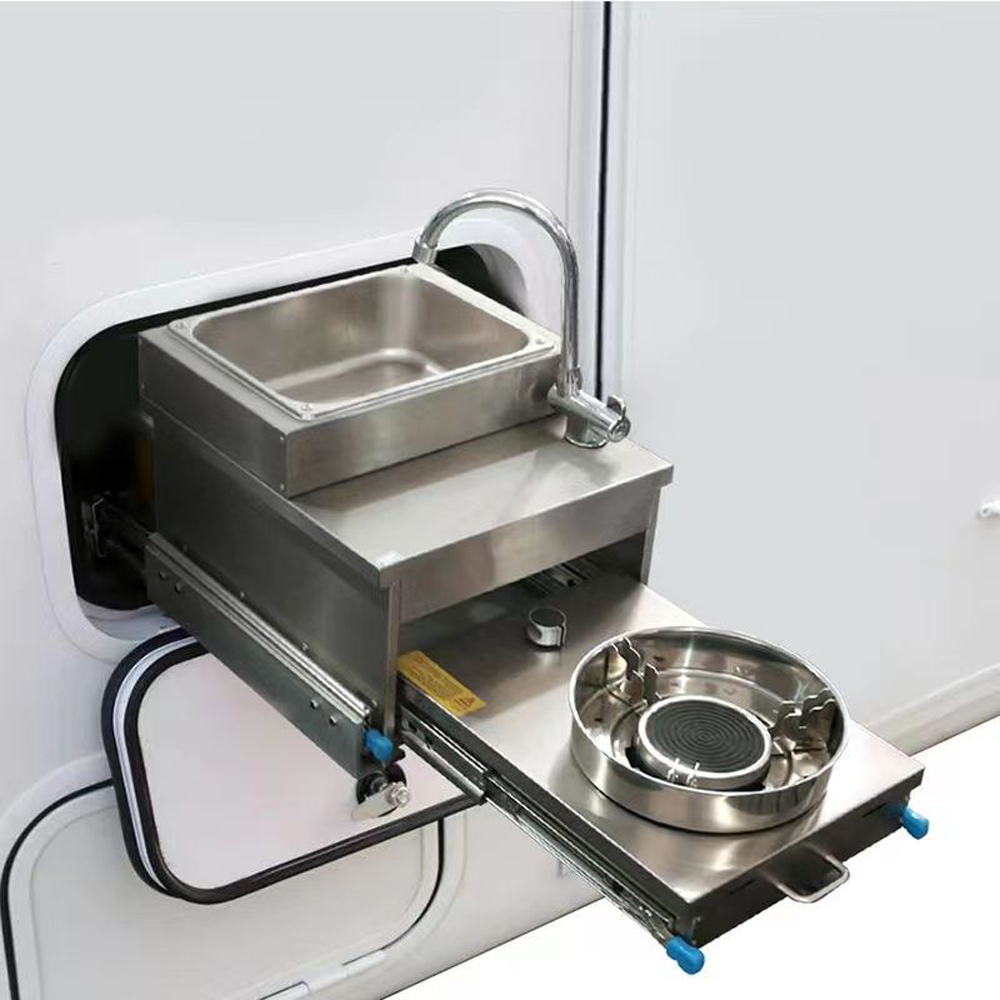 Zlew ze stali nierdzewnej RV z – Camper Trailer Kitchen Slide recenzja i cena