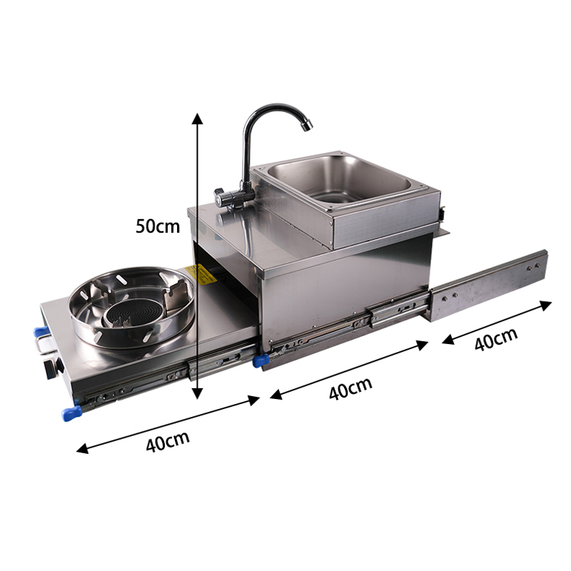 Zlew ze stali nierdzewnej RV z – Camper Trailer Kitchen Slide recenzja i cena