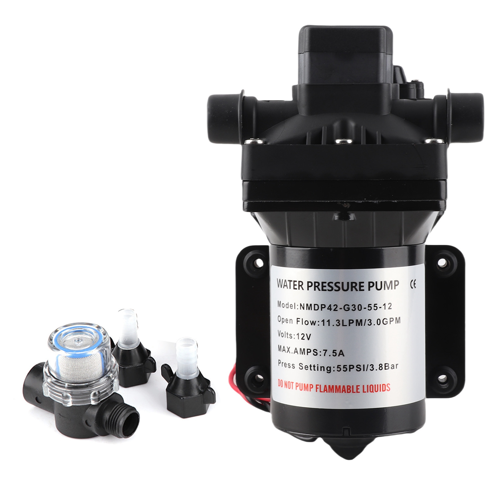 Pompa wodna 12V do kampera, 55 – Rv Water Pump 12V 55Psi recenzja i cena