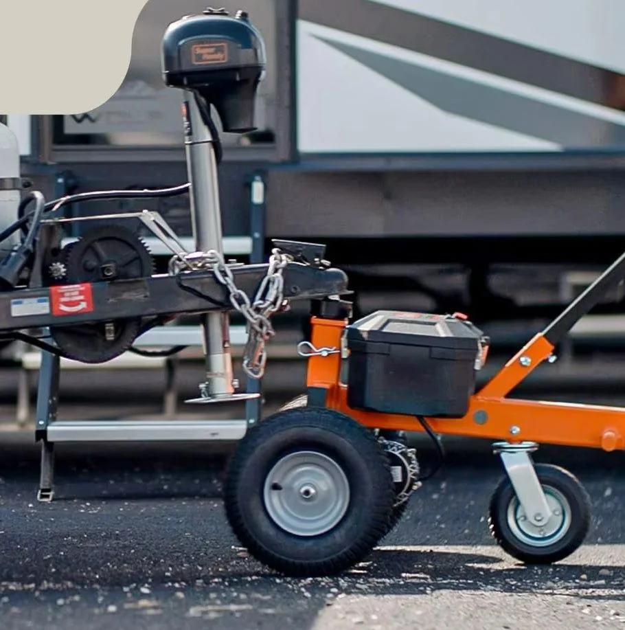 Elektryczny napęd do przyczep  – Camper Trailer Jockey Wheel recenzja i cena