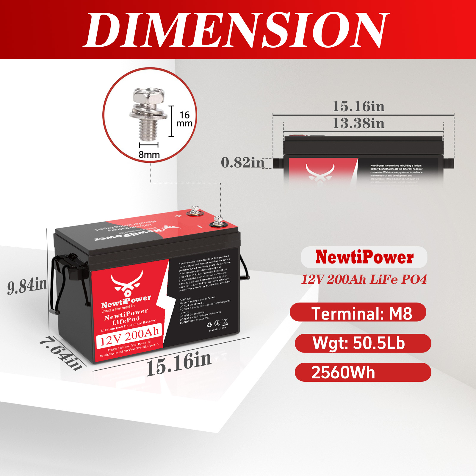 NewtiPower 12V 200Ah LiFePO4 B – Rv Lithium Battery 200Ah recenzja i cena