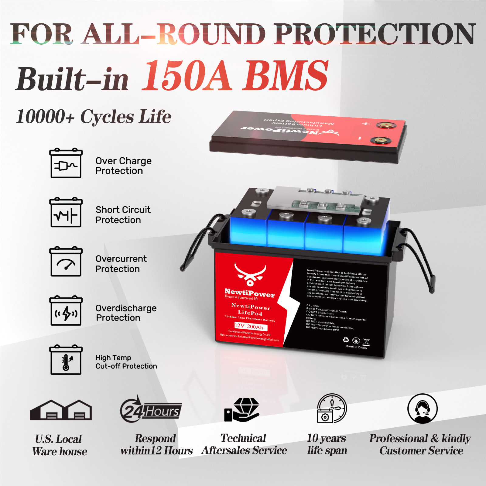 NewtiPower 12V 200Ah LiFePO4 B – Rv Lithium Battery 200Ah recenzja i cena