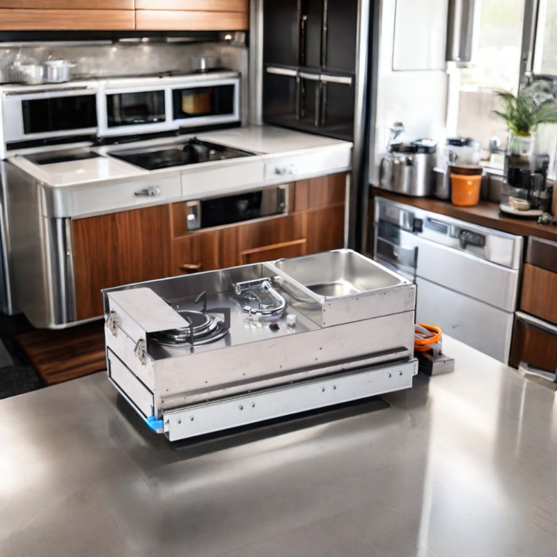 Kuchnia wysuwana ze stali nier – Camper Trailer Kitchen Slide recenzja i cena