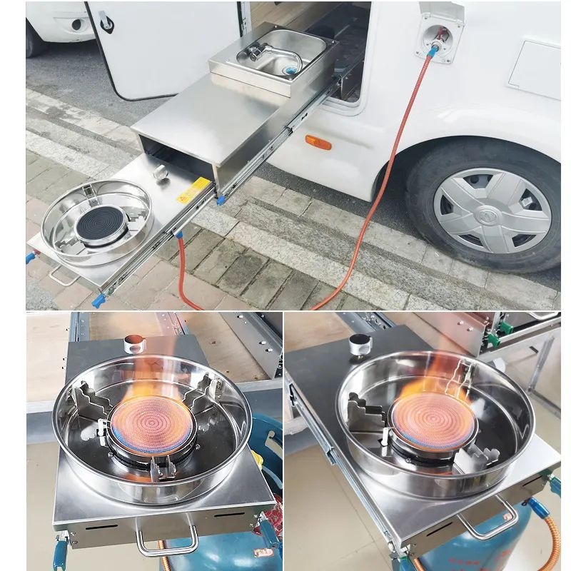 Kuchnia wysuwana ze stali nier – Camper Trailer Kitchen Slide recenzja i cena