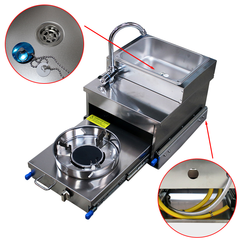 Zlewozmywak ze stali nierdzewn – Camper Trailer Kitchen Slide recenzja i cena