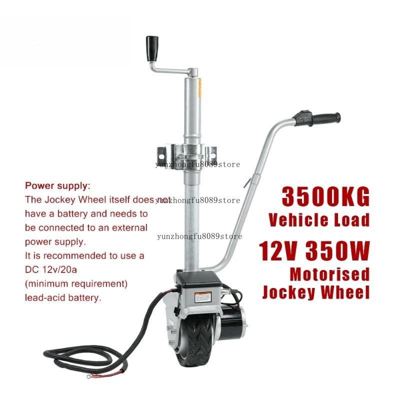 Podnośnik z silnikiem 350W 12V – Camper Trailer Jockey Wheel recenzja i cena