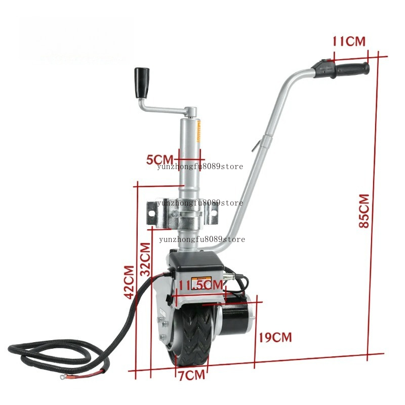 Podnośnik z silnikiem 350W 12V – Camper Trailer Jockey Wheel recenzja i cena
