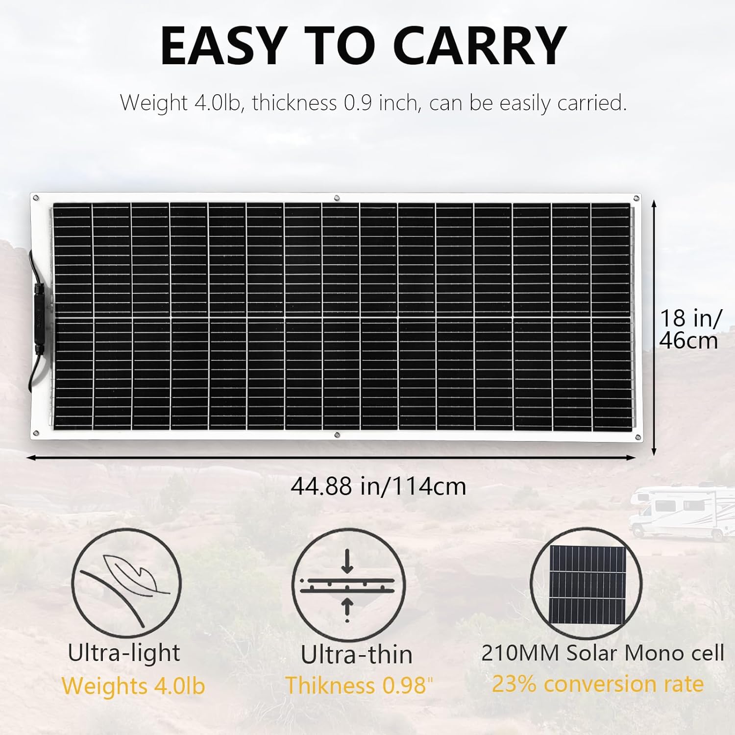500W 400W 200W 100W Zestaw ela – Rv Solar Panel Kit 400W recenzja i cena
