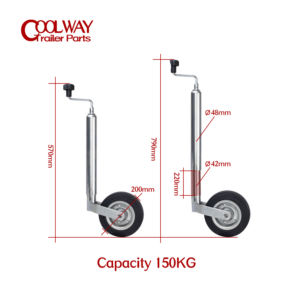 Typ europejski Top Wind gniazd – Camper Trailer Jockey Wheel recenzja i cena