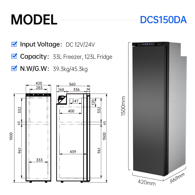 Duży, przenośny lodówka zasila – 12V Fridge Freezer Rv recenzja i cena