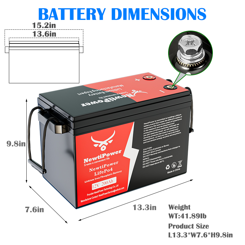 Akumulator LiFePO4 NewtiPower  – Rv Lithium Battery 200Ah recenzja i cena