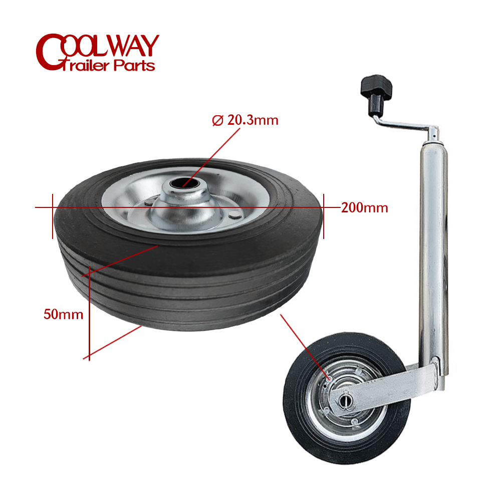 200X50 MM zapasowe koło zapaso – Camper Trailer Jockey Wheel recenzja i cena