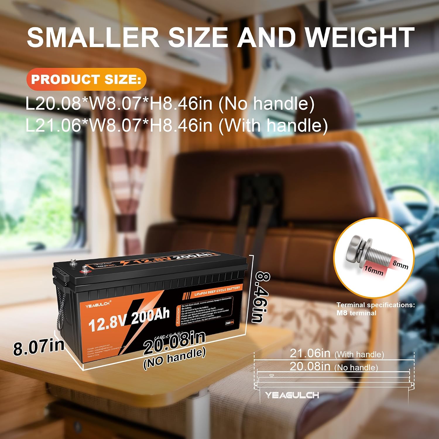 Bateria litowa LiFePO4 12V 200 – Rv Lithium Battery 200Ah recenzja i cena